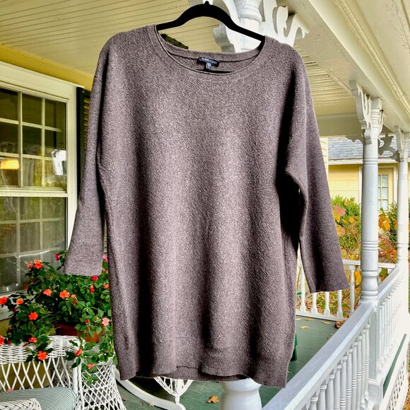 Eileen Fisher Sweaters - Eileen Fisher 100% Italian Wool Knit Tunic Sweater